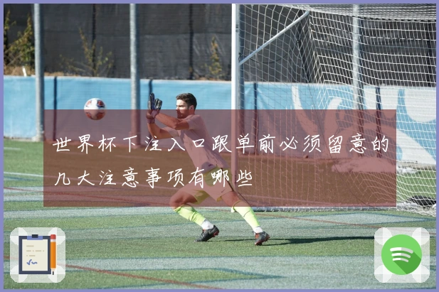 世界杯下注入口跟单前必须留意的几大注意事项有哪些