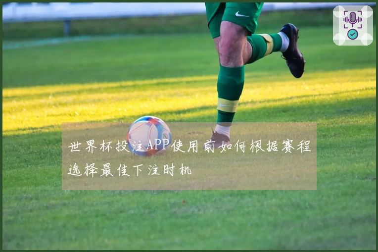 世界杯投注APP使用前如何根据赛程选择最佳下注时机